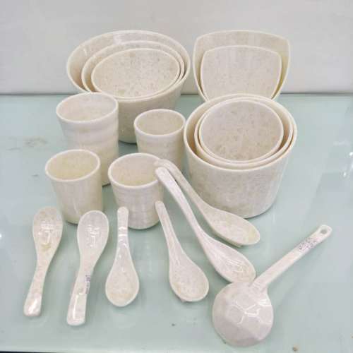 Melamine Tableware Small Spoon Water Cup Tea Cup Salad Bowl Imitation Porcelain Spoon Short Handle Long Handle Spoon