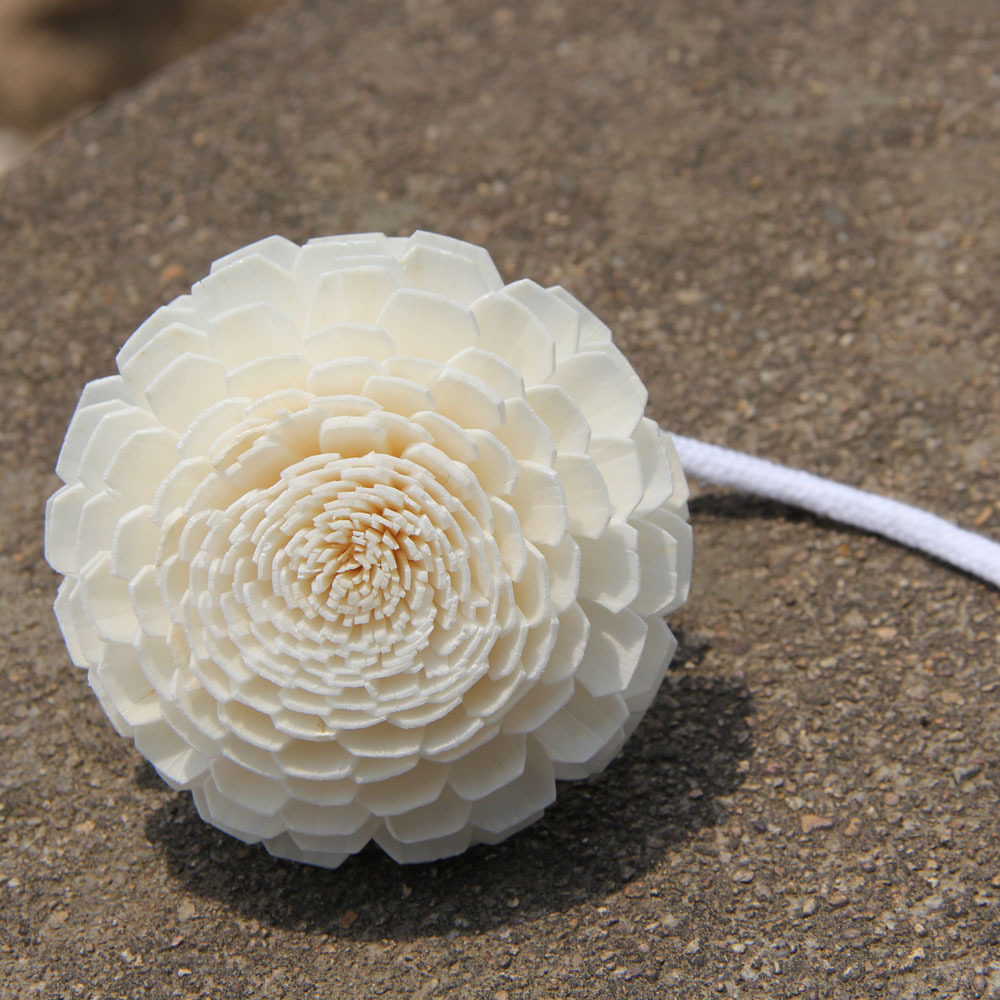 印尼无火香薰配饰干花通草花天然藤条木片花棉线大菊花DIY手工花