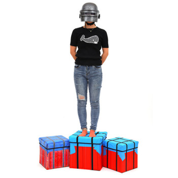 绝地周边求生大逃杀抖音同款零食空投箱礼物盒