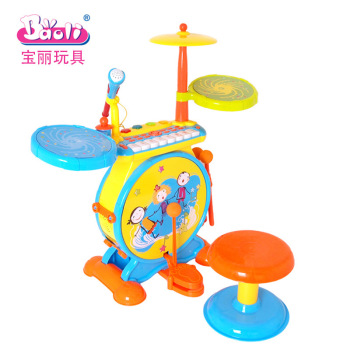 儿童爵士架子鼓敲打击乐器玩具手拍鼓带电子琴