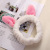 Cute rabbit ears headband girl's headband face wash makeup hair band elastic hair band plush headband customized 