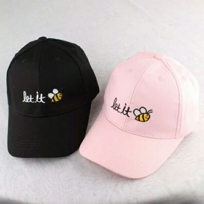 New letters embroider bee 's tongue cap style men' s and women 's baby sunshade baseball caps
