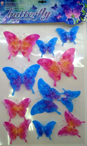 Stickers Wall Stickers Layer Stickers 7D Three-Dimensional Stickers Indoor Decorative Sticker Camouflage Butterfly Stickers 