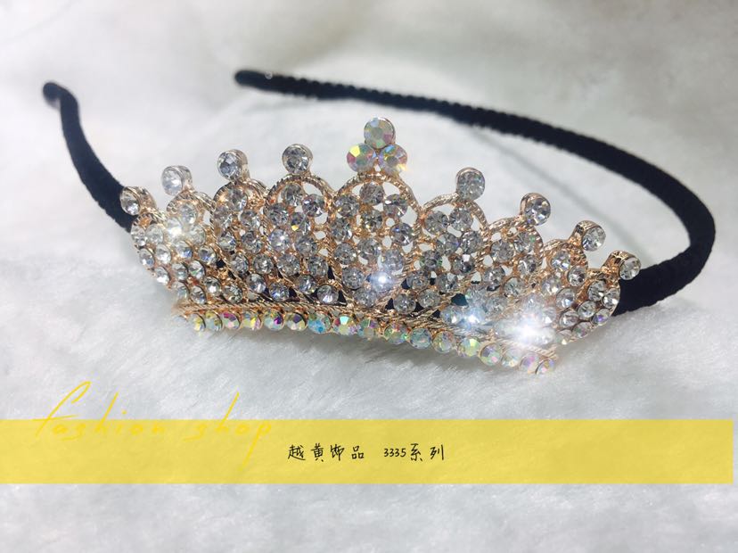 韩版发箍简约大方漂亮新颖皇冠蝴蝶卷心花孔雀