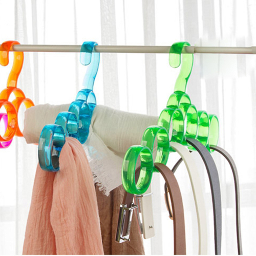 circle hanger silk scarf tie storage rack household scarf rack hanging belt rack belt silk scarf rack new material