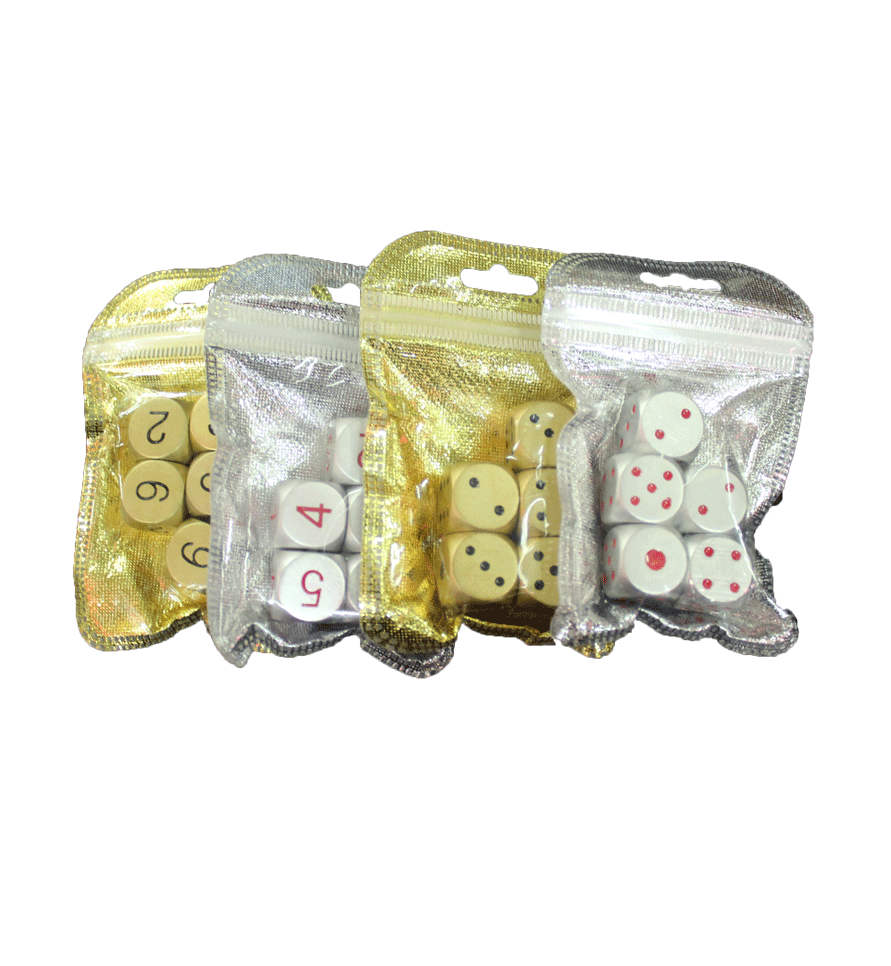 dice golden dice silver dice various specifications dice customized aluminum entertainment products
