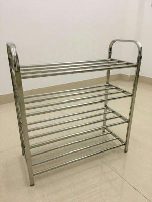 Multi-layer stainless steel shoe rack, stainless steel shoe rack
