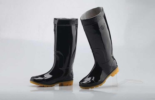 3517.502 men‘s high-top black cloth rain boots