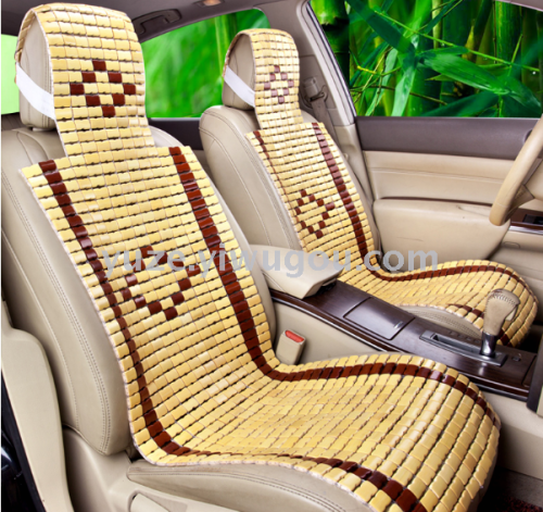 summer bamboo square car mat hollow driver car truck single cooling mat summer breathable cushion