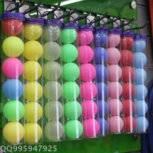 chengdeli 6pcs color barrel table tennis colorful table tennis factory direct