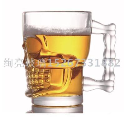 Creative skull head large beer cup, beer cup, cup, cup, cup of beer