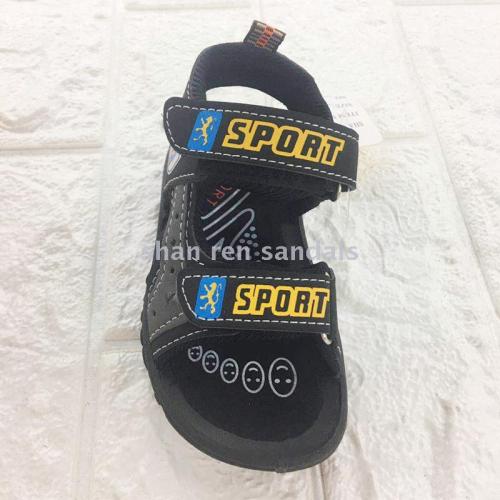 New Beach Shoes Student Sandals Summer Children Student Sandals Black Bottom PVC Little Kids‘ Casual Shoes Foreign Trade