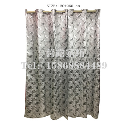 South American African curtain with fancy cloth, cap and leaf curtain
