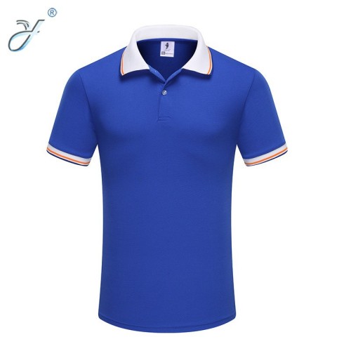 Solid Color Combed Cotton Jacquard Flip Polo Shirt Customed Working Suit T-shirt Advertising Shirt Activity Cultural Shirt Shirt