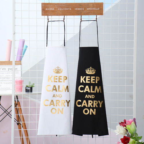 hot sale kitchen waterproof and oil-proof korean fashion apron men and women adult coverall chef work clothes customized logo