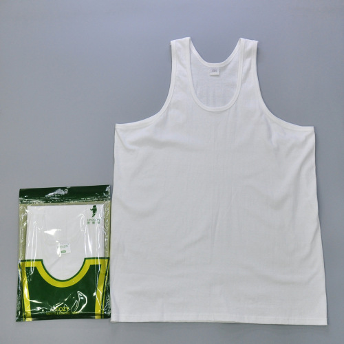 Summer Men‘s Cotton Bottoming Vest Sports Large Size Slim Fit Fitness Home Old Man Jersey Vest
