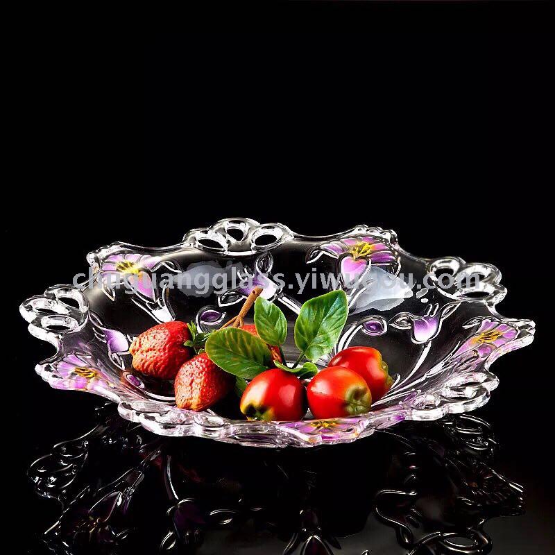 glass fruit plate