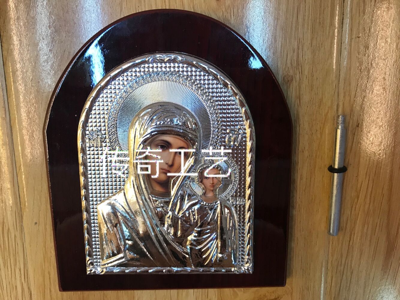 基督教天主教木板塑料框工艺品摆件