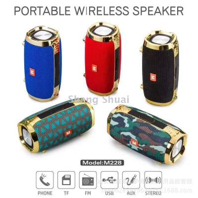 The new M228 wireless backband screen bluetooth speakers work low tone cannon gold plating bluetooth audio