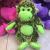 New American and European big eye TY double color knitted velvet monkey gorilla plush toy doll LED colorful light