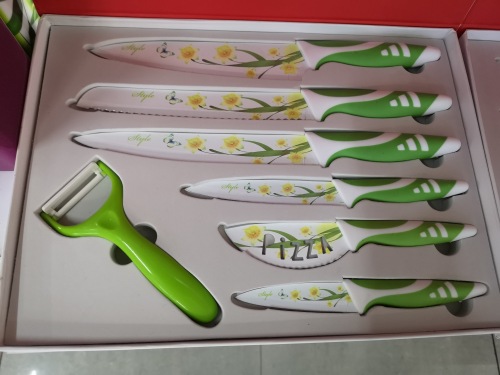 Paint Knife Printing Knife Ceramic Planer Eva Box 7-Piece Knife Set 