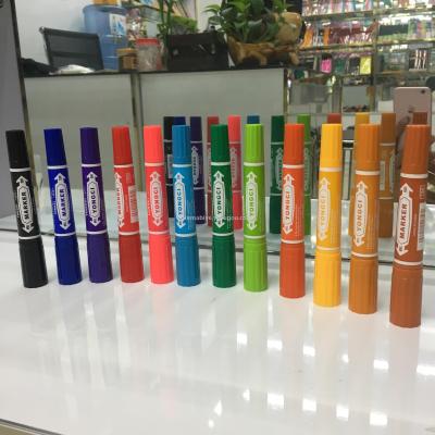 Oil color marker pen large double - headed marker pen - marking pen 12 - color art pen