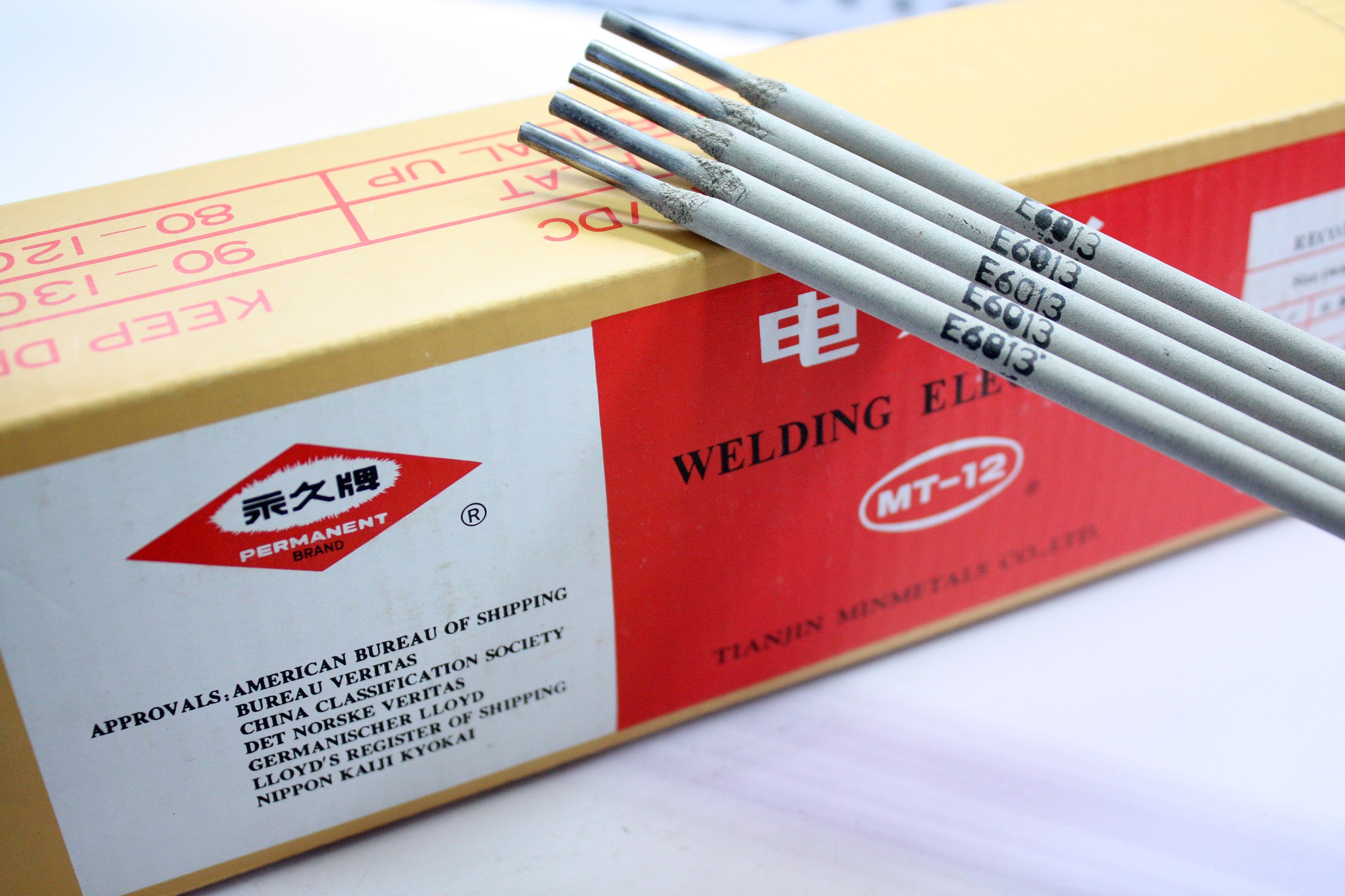 Supply PERMANENT BRAND Mild steel welding electrode MT12 E6013