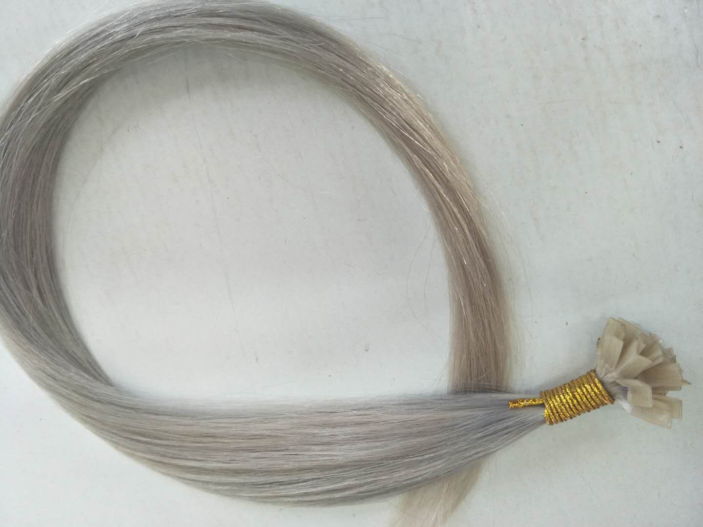 PU hair extension nail hair extension pic 2