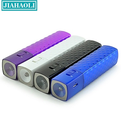 Jhl-pb022 mascara removable power single section LED flashlight charger 2,600 mah customization.