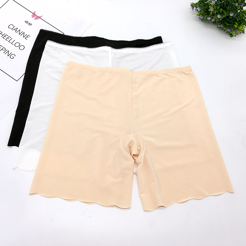 轻薄加裆女士无痕安全裤 百搭女防走光平角裤 81701