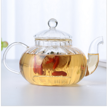 博绿雅健康环保高硼硅耐热透明玻璃壶过滤花茶壶养生壶条纹壶