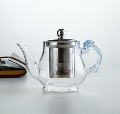 高硼硅耐热玻璃壶 办公室家用透明玻璃茶壶 小茶壶功夫茶具