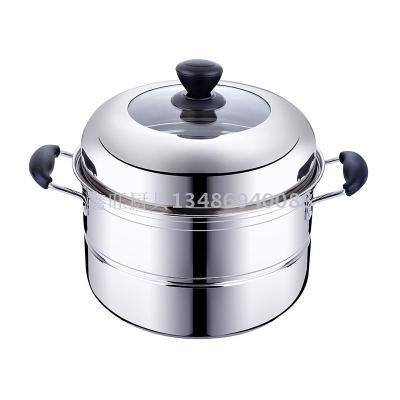 Stainless steel pan with 2 layers, 3 layers, multi-layer, multi-layer and thickened evaporator family  soup pot