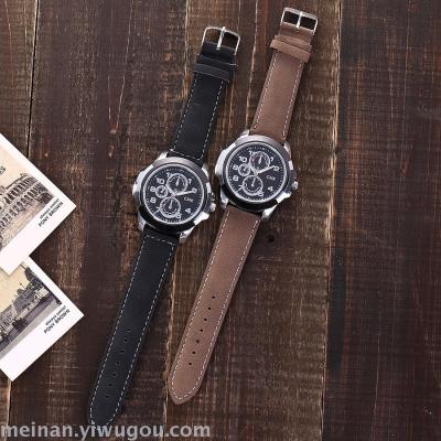 European and American hot style simple large dial outdoor strap men's watch