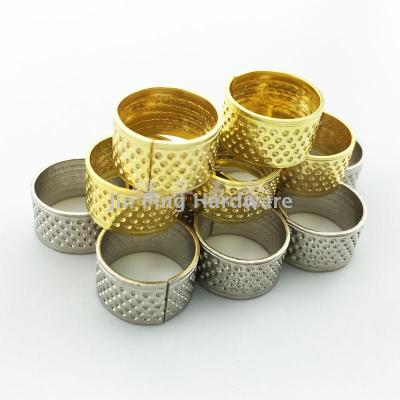 Special thick gold and silver sewing thimble hand sewing needle top ring sewing box matching