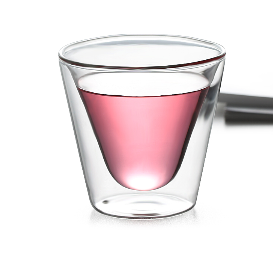 高硼硅玻璃双层玻璃杯 创意双层茶杯 隔热杯咖啡杯