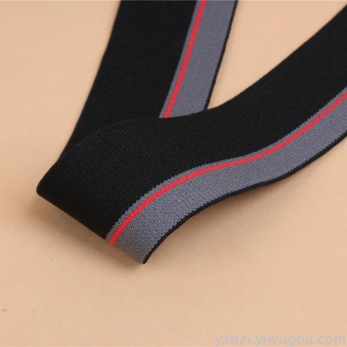 Customized 4cm Jacquard Elastic Band Pants Edge Covered Elastic Ribbon Clothing accessories