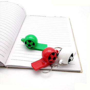 3pc吸卡足球口哨 带核塑料哨子裁判计时计步用