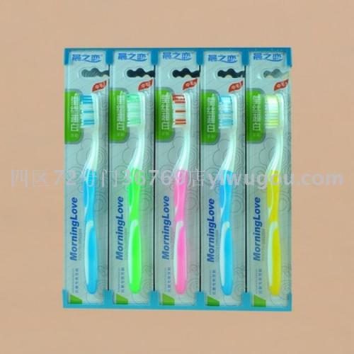Toothbrush Wholesale Morning Love 8008（30 PCs/Seat） medium Hair Toothbrush