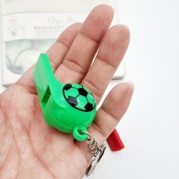 3pc吸卡足球口哨 带核塑料哨子裁判计时计步用