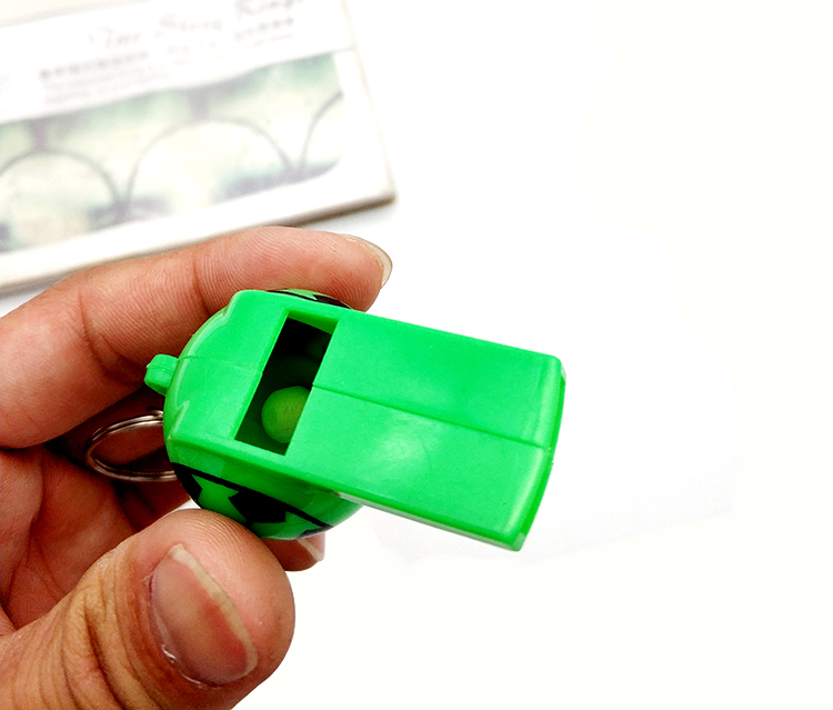 3pc吸卡足球口哨 带核塑料哨子裁判计时计步用