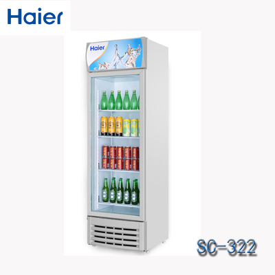 Haier Single Door Vertical Commercial Economical Refrigerated Cabinet Beverage Cabinet Display Cabinet SC-322