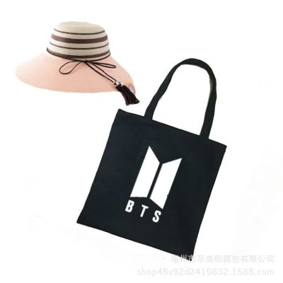 BTS proof bulletyouth league the same black and white one-shoulder canvas bag 0931