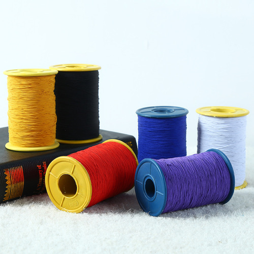 No. 42 Core Elastic Bobbin Thread 0.5mm Coated Yarn Sewing Bottom Line tag Elastic Cap
