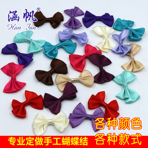 high quality polyester hand tie hat decorative ribbon bow twin bag waist bow tie factory direct sales