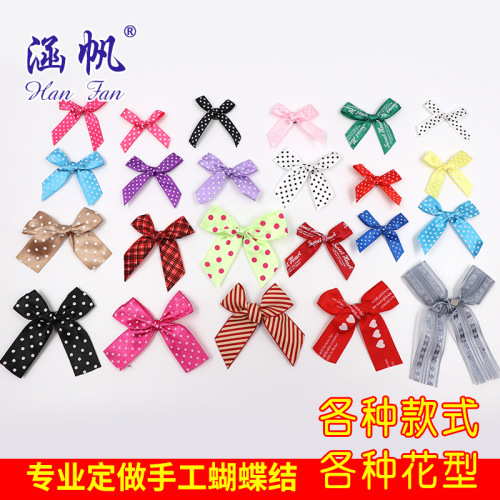 Factory in Stock Supply Handmade DIY Ribbon Bow Underwear Accessories Clothing Accessories Wholesale Custom