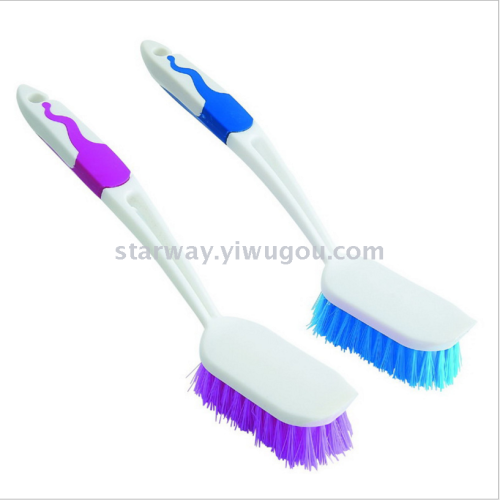 Wok Brush Plastic Two-Color Non-Slip Bed Brush Dusting Brush Dust Brush Dish Brush