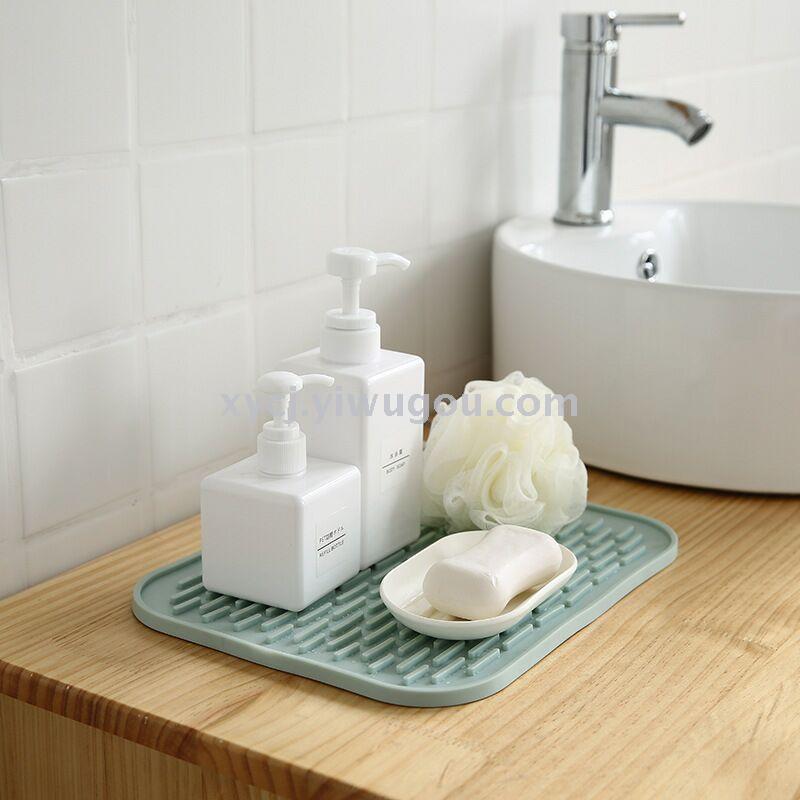 New TPR material table mat, plain blue table mat, pot mat, anti-slip solid color multi-functional heat insulation pad pic 2
