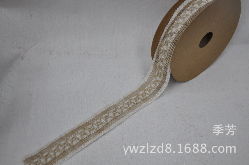 factory direct custom color jute multi-color linen strip rolls linen lace rope diy handmade accessories