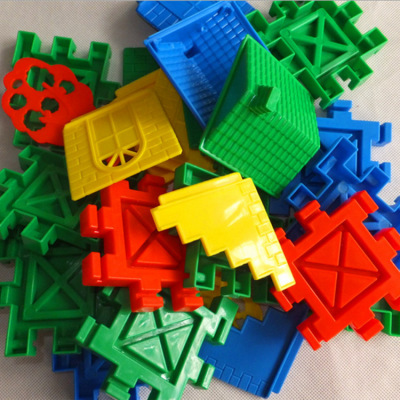 Jiayuan castle house building blocks assemble jigsaw puzzle plastic children early education building blocks monopoly